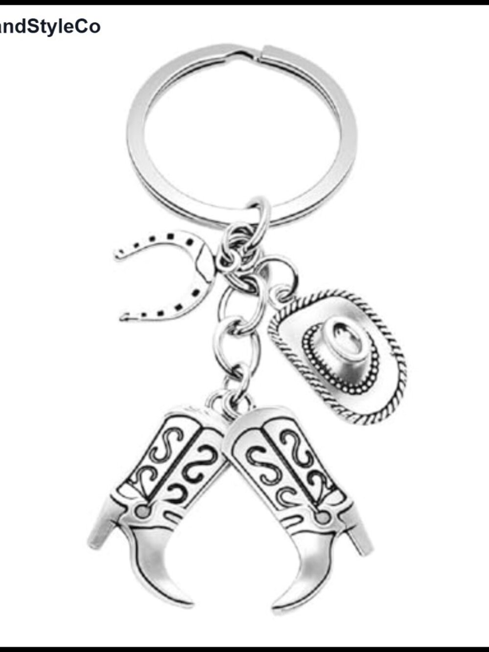 Western Cowgirl Keychain Bag Charm Purse Charm for Women